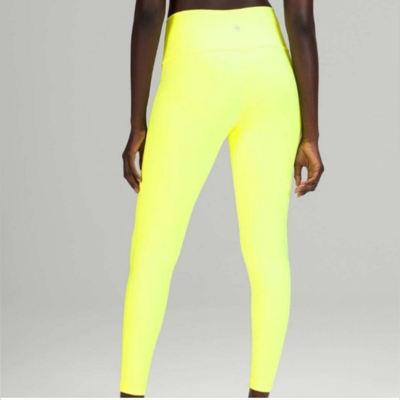 Lululemon Athletica Leggings Neon Yellow 😍🔥 - Picture 3 of 9